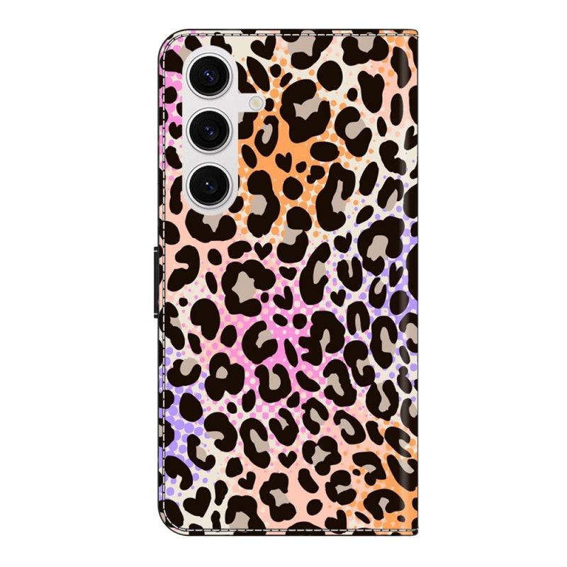 Kožený Kryt Samsung Galaxy S26 Plus Skvrnitý Leopardí Vzor