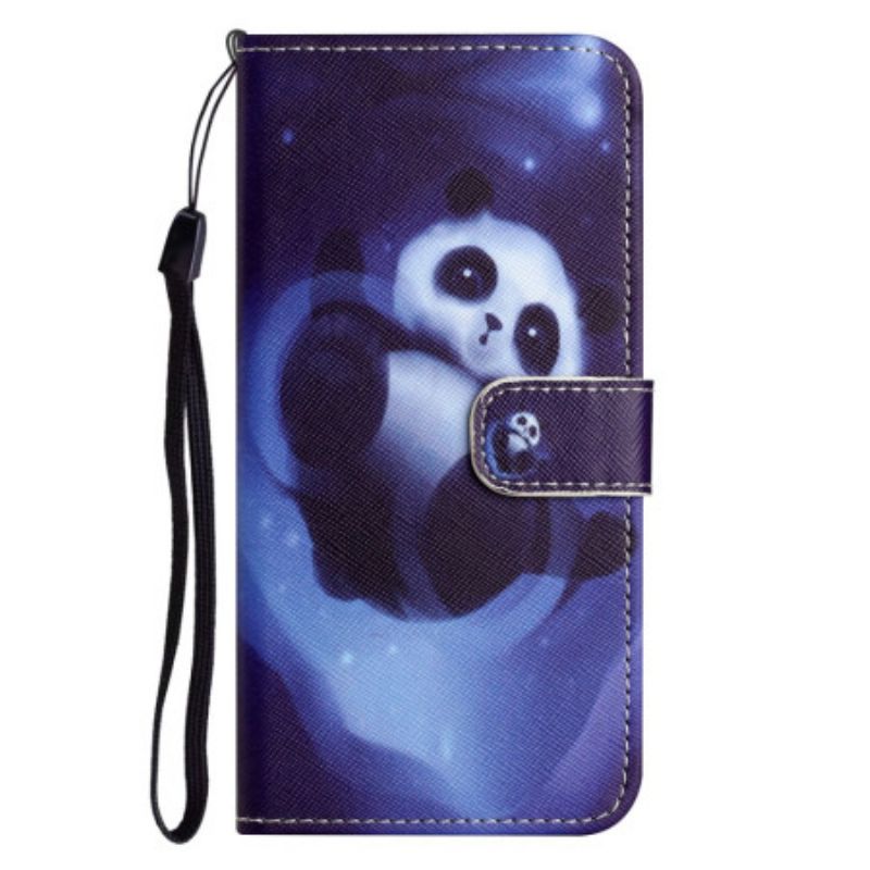 Kožený Kryt Samsung Galaxy S26 Plus Vesmírná Panda
