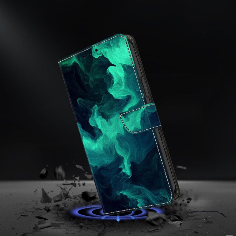 Kožený Kryt Samsung Galaxy S26 Plus Zelený Kouř