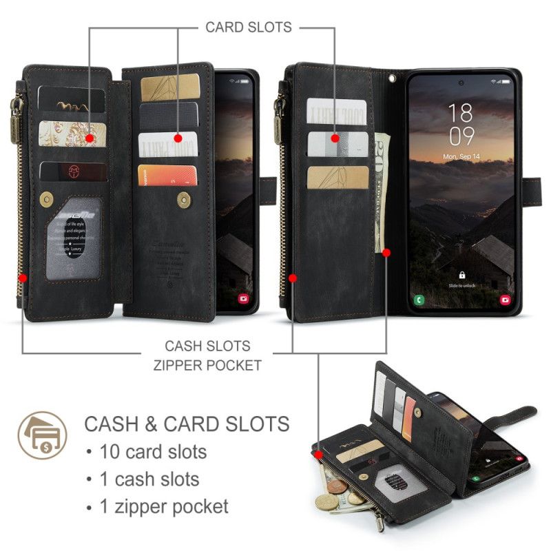 Kožený Kryt Samsung Galaxy S26 Semišový Efekt Caseme