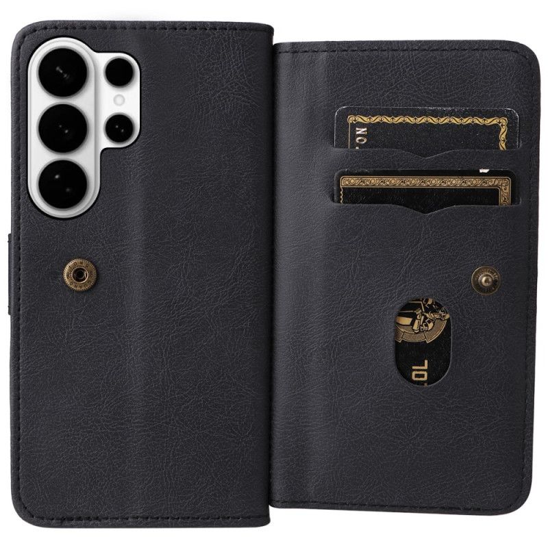 Kožený Kryt Samsung Galaxy S26 Ultra Pouzdro Na 10 Karet