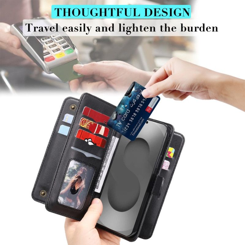 Kožený Kryt Samsung Galaxy S26 Ultra Pouzdro Na 10 Karet