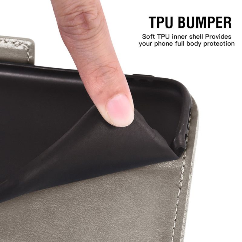 Kožený Kryt Samsung Galaxy S26 Vzor Pivoňky