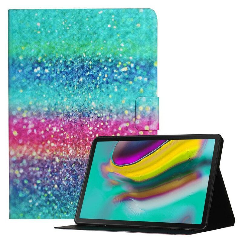 Kožený Kryt Samsung Galaxy Tab A7 Lite Třpytivý Design