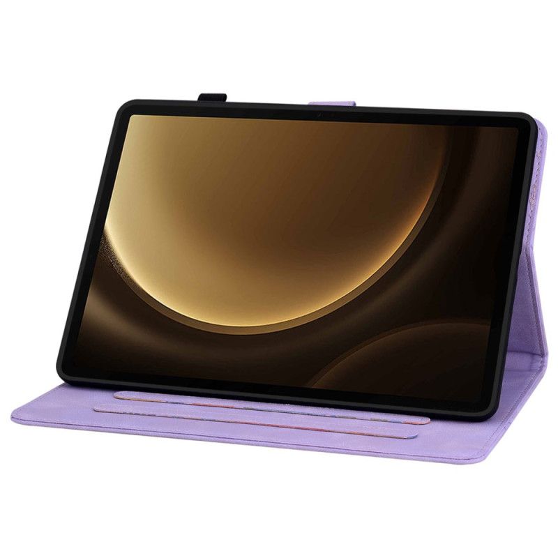 Kožený Kryt Samsung Galaxy Tab S10 Plus Fleur-de-lys