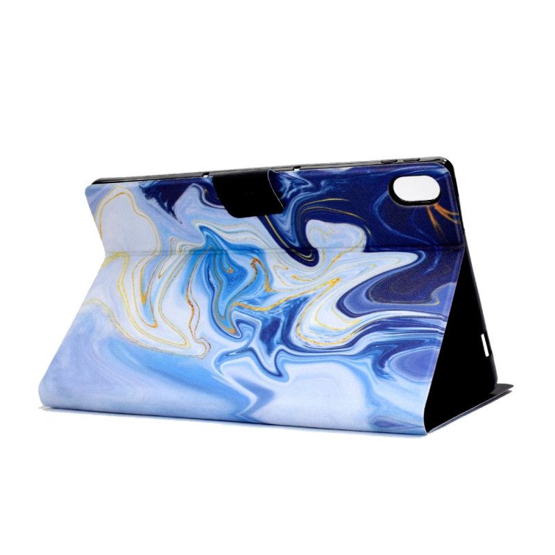 Kožený Kryt Samsung Galaxy Tab S11 Modrý Mramor