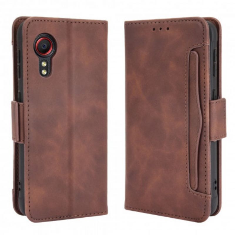 Kožený Kryt Samsung Galaxy Xcover 5 Multimapová První Třída