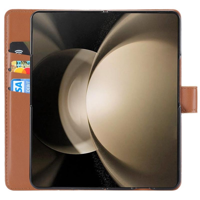 Kožený Kryt Samsung Galaxy Z Fold 6 Řemínky