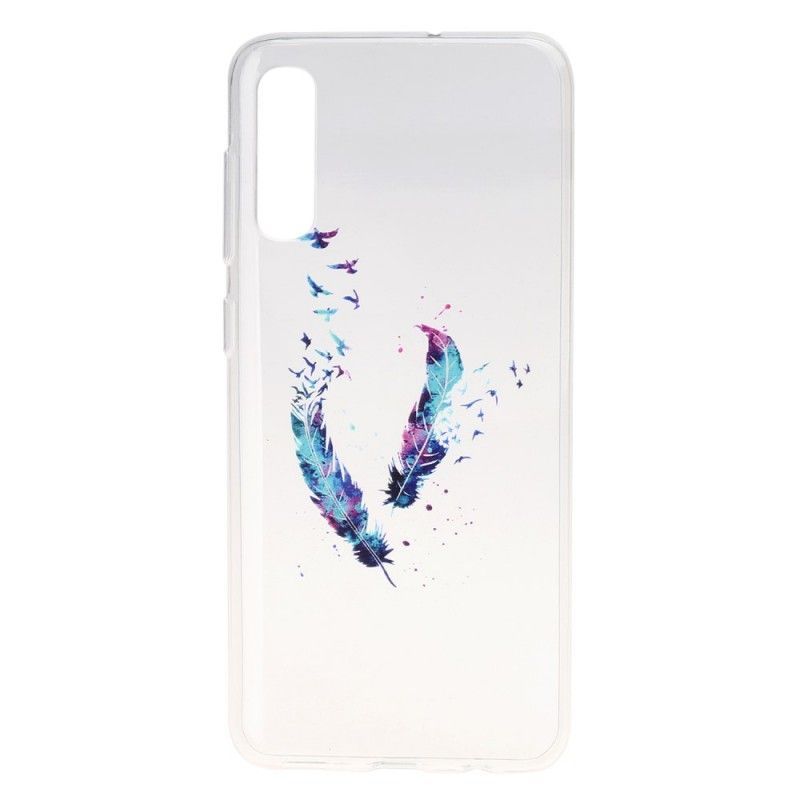 Kryt Na Samsung Galaxy A50 Průhledné Peří