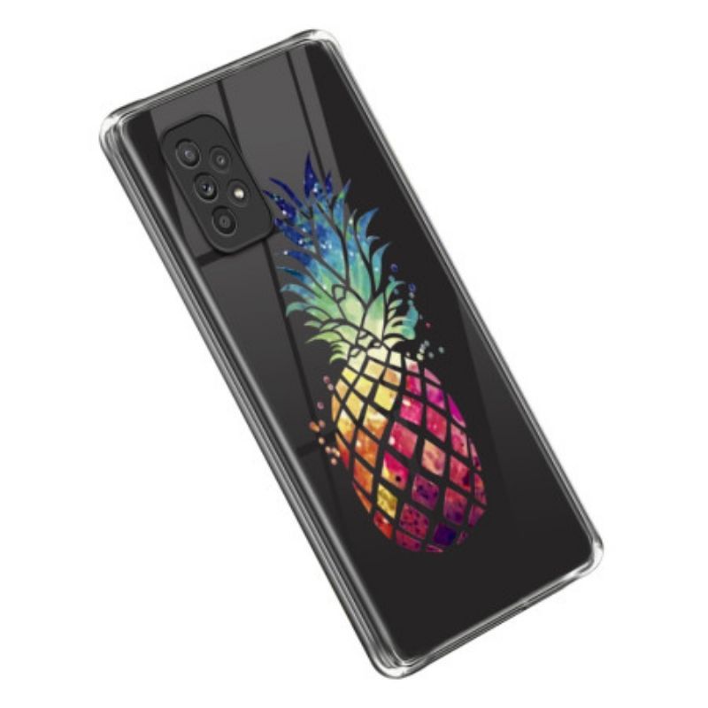 Kryt Na Samsung Galaxy A53 5G Průhledný Ananas