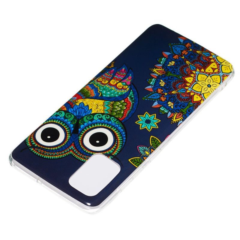 Kryt Na Samsung Galaxy A71 Fluorescenční Mandala Sova