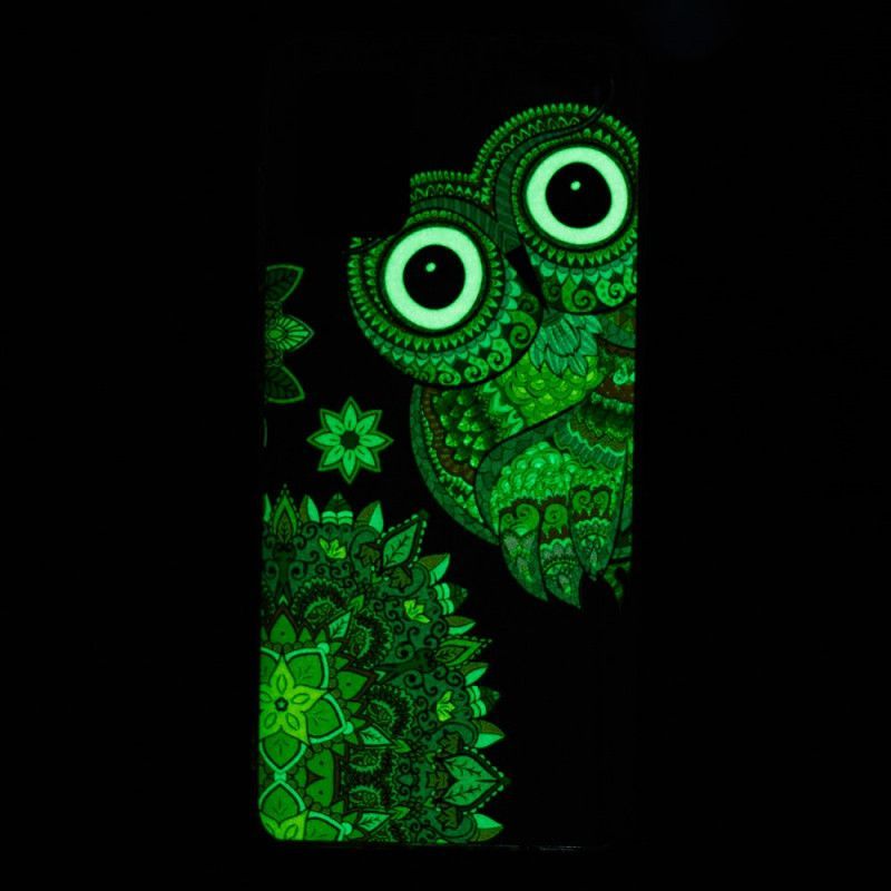 Kryt Na Samsung Galaxy A71 Fluorescenční Mandala Sova