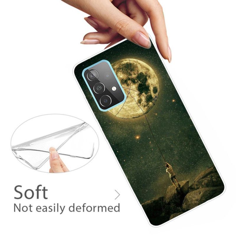 Kryt Na Samsung Galaxy A72 4g / A72 5g Flexibilní Muž Na Měsíci