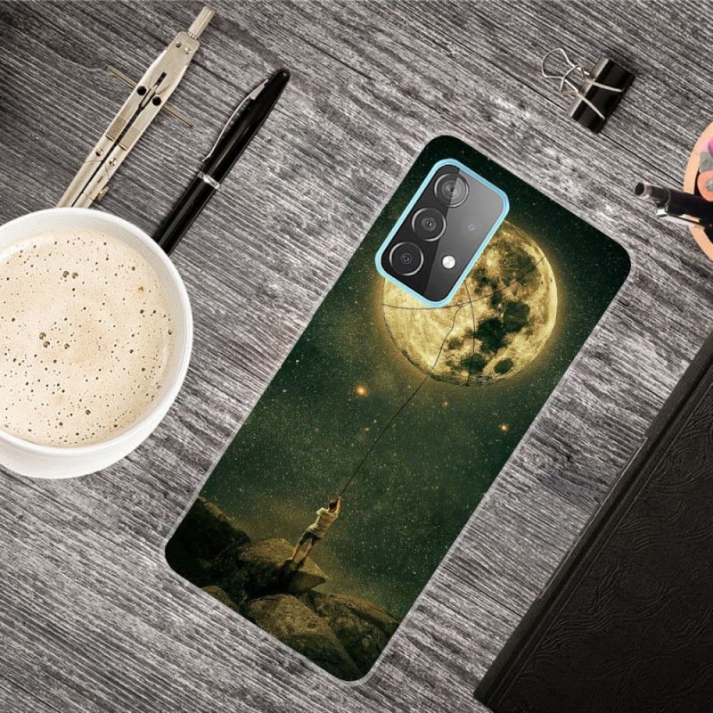 Kryt Na Samsung Galaxy A72 4g / A72 5g Flexibilní Muž Na Měsíci