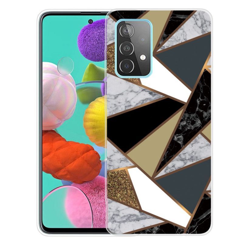 Kryt Na Samsung Galaxy A72 4g / A72 5g Geometrický Mramor