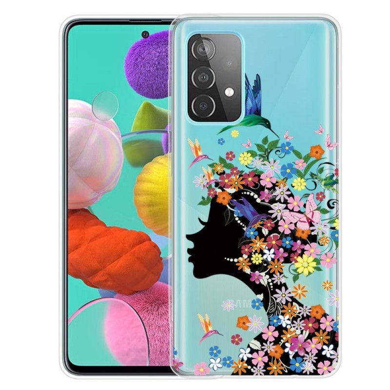 Kryt Na Samsung Galaxy A72 4g / A72 5g Pěkná Květinová Hlava