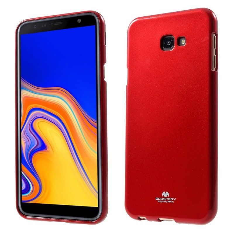 Kryt Na Samsung Galaxy J4 Plus Třpytivý Kovový Efekt Rtuti