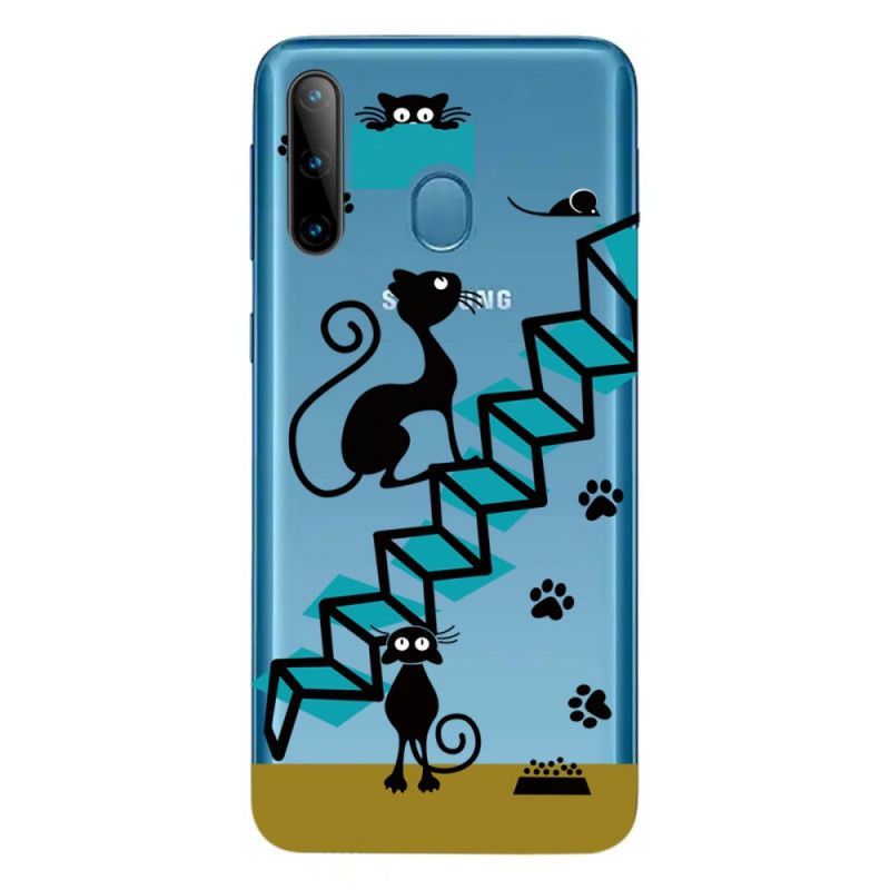 Kryt Na Samsung Galaxy M11 Vtipné Kočky