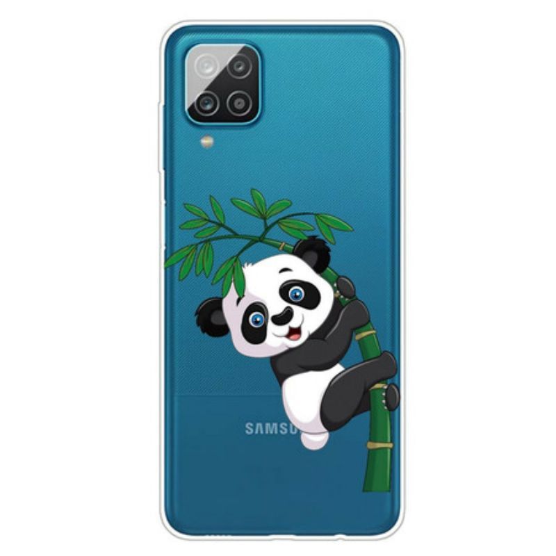 Kryt Na Samsung Galaxy M12 / A12 Bezešvé Panda Na Bambusu
