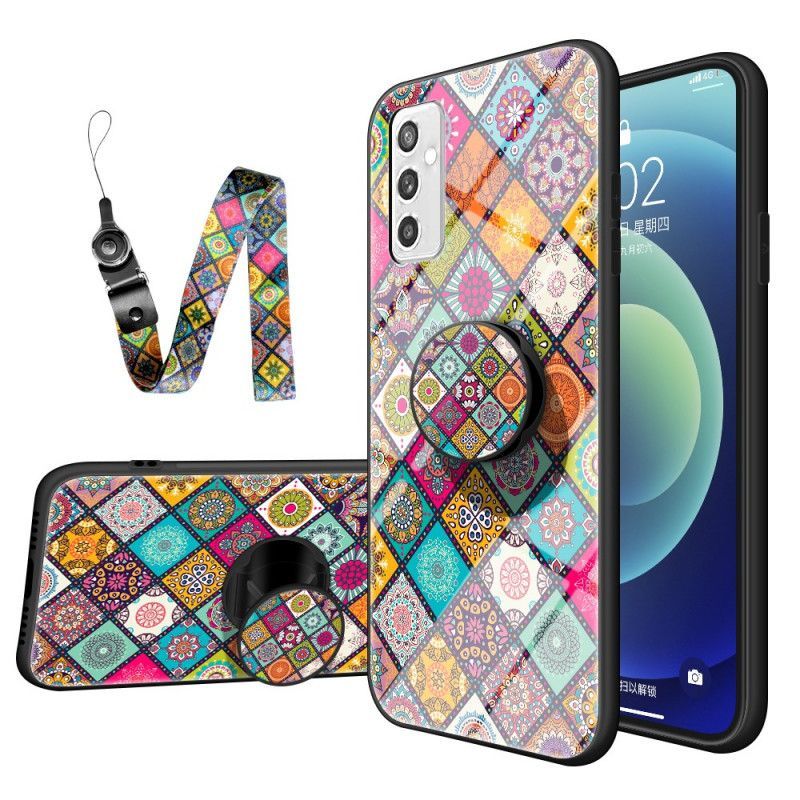 Kryt Na Samsung Galaxy M52 5G Na Lana Orientální Řemínek Tapiserie