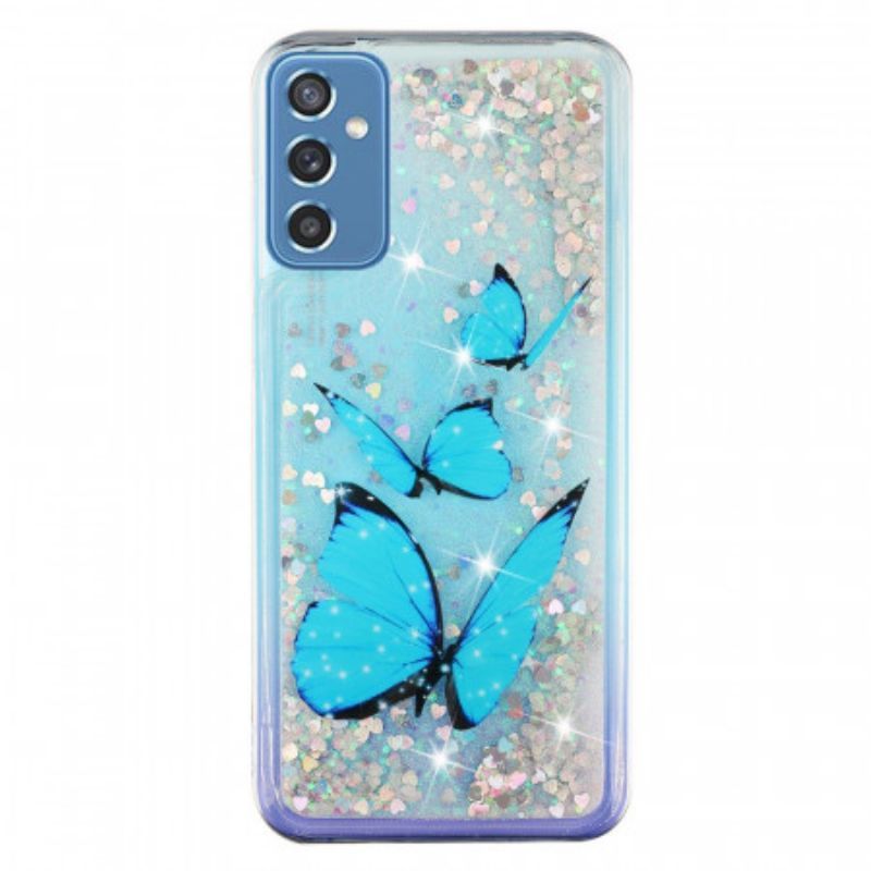 Kryt Na Samsung Galaxy M52 5G Safírový Motýl