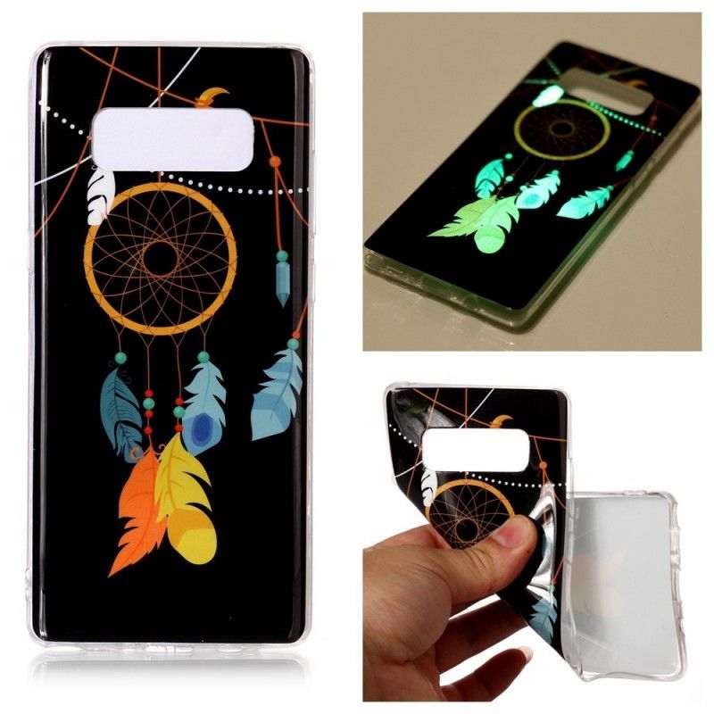 Kryt Na Samsung Galaxy Note 8 Jedinečný Fluorescenční Lapač Snů