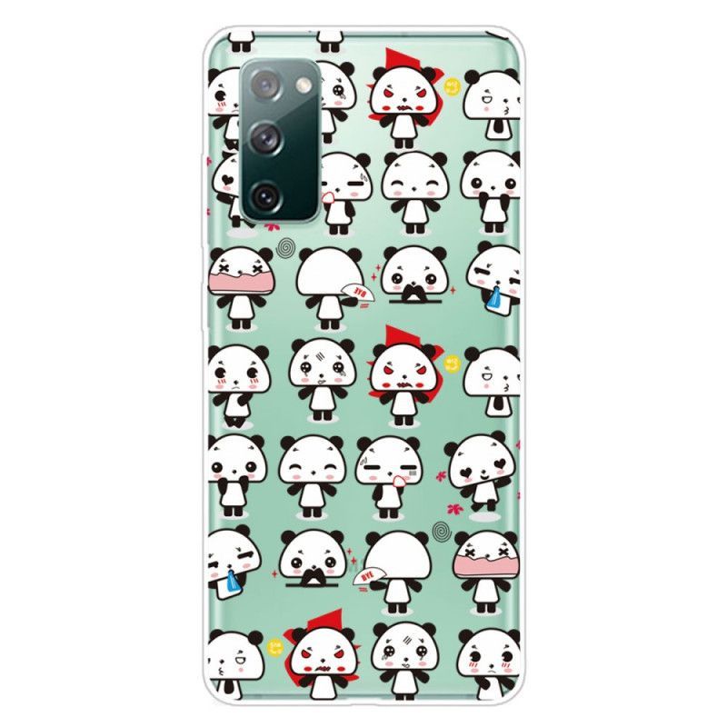 Kryt Na Samsung Galaxy S20 Fe Průhledné Legrační Pandy