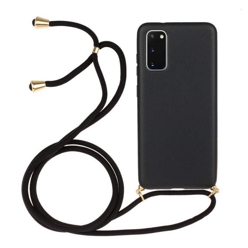 Kryt Na Samsung Galaxy S20 Silikon S Barevnou Šňůrkou