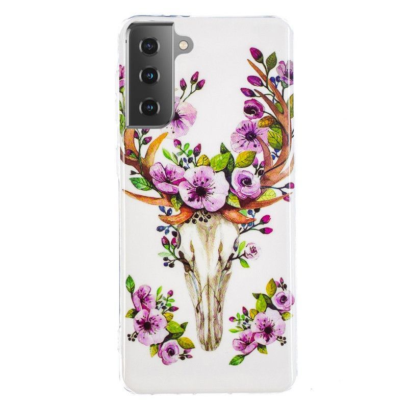 Kryt Na Samsung Galaxy S21 5g Fluoreskující Květ Losa