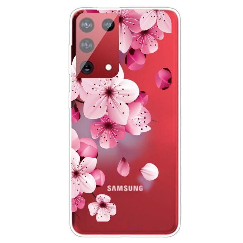 Kryt Na Samsung Galaxy S21 Ultra 5g Malé Růžové Květy