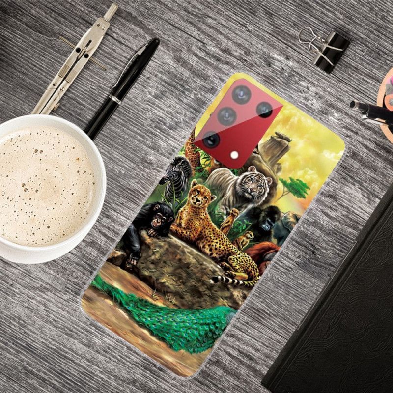 Kryt Na Samsung Galaxy S21 Ultra 5g Safari Zvířata