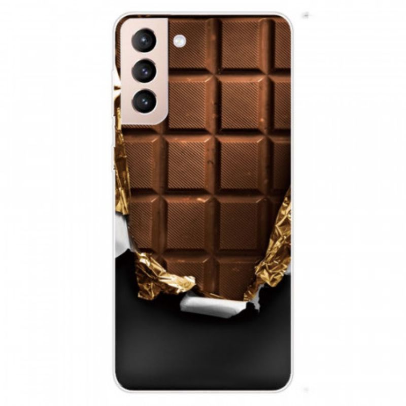 Kryt Na Samsung Galaxy S22 5G Flexibilní Čokoláda