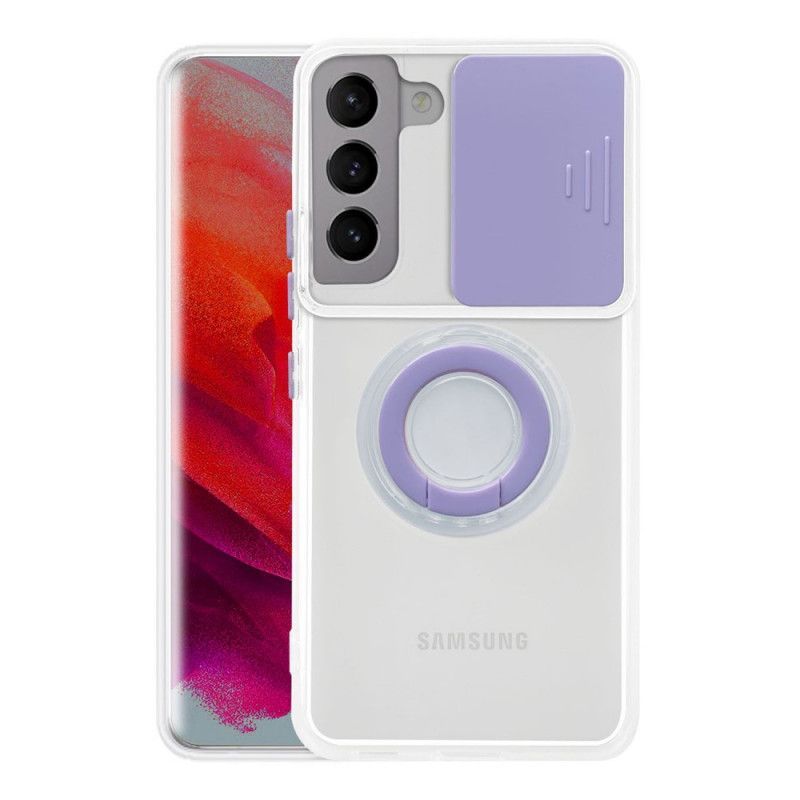 Kryt Na Samsung Galaxy S22 Plus 5G Prstencová Podpora A Chrániče Objektivu