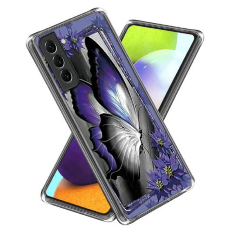 Kryt Na Samsung Galaxy S24 Plus 5g Fialový Motýl