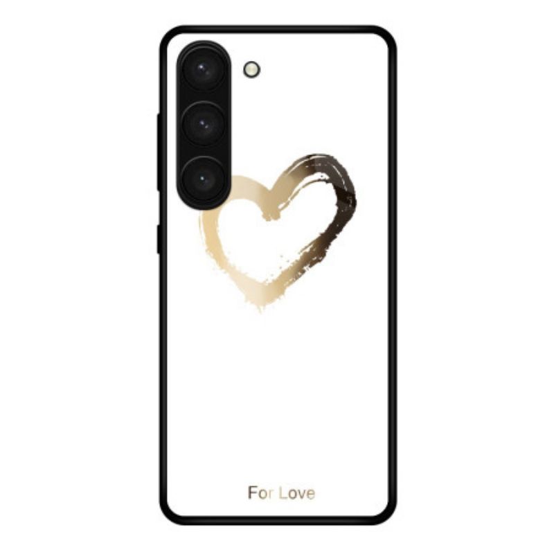 Kryt Na Samsung Galaxy S24 Plus 5g Tvrzené Sklo Se Zlatým Srdcem