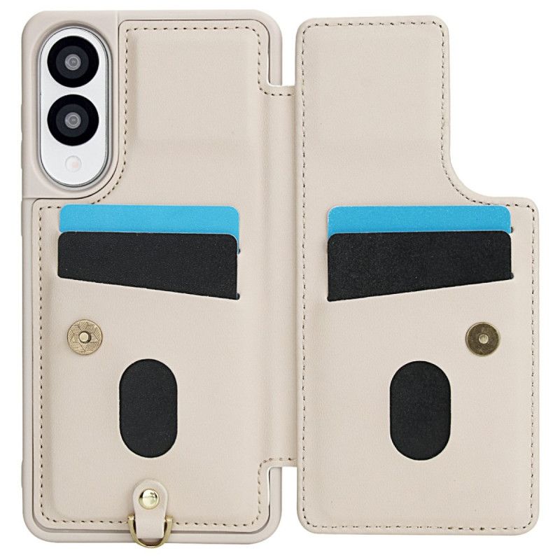 Kryt Na Samsung Galaxy S25 5g Edge Pouzdro Na Karty S Květinovým Vzorem A Šňůrkou