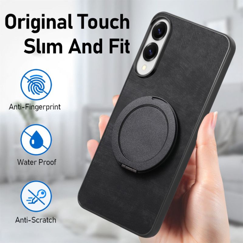 Kryt Na Samsung Galaxy S25 5g Edge Semišový Efekt S Otočným Stojánkem O