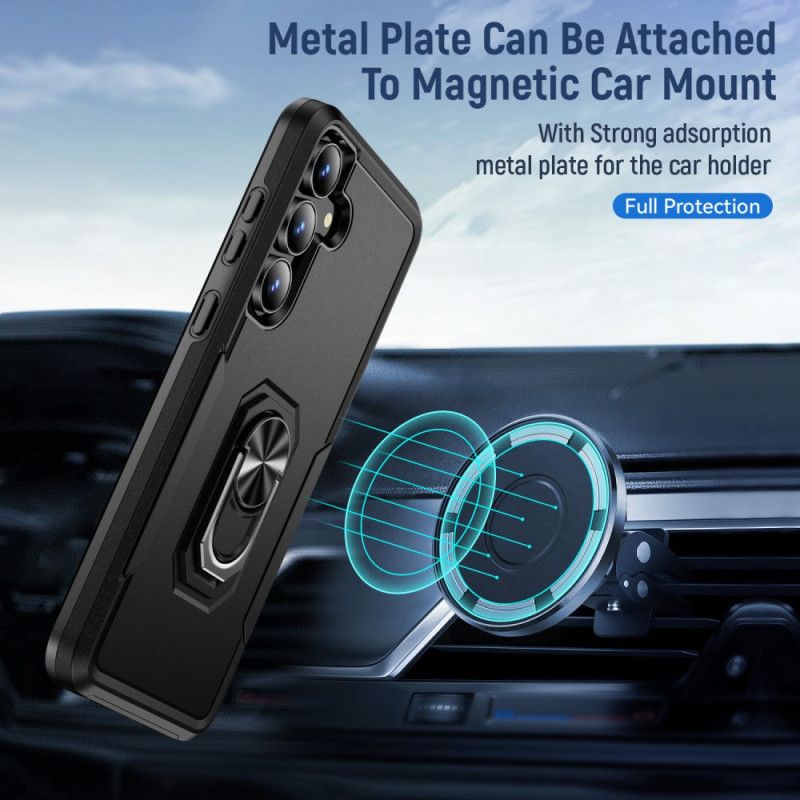 Kryt Na Samsung Galaxy S25 Fe Držák Na Prsten S Kovovým Efektem