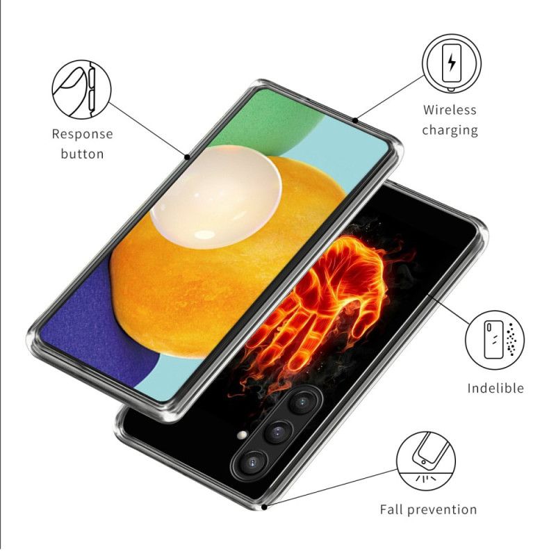 Kryt Na Samsung Galaxy S25 Plus 5g Hořící Ruka