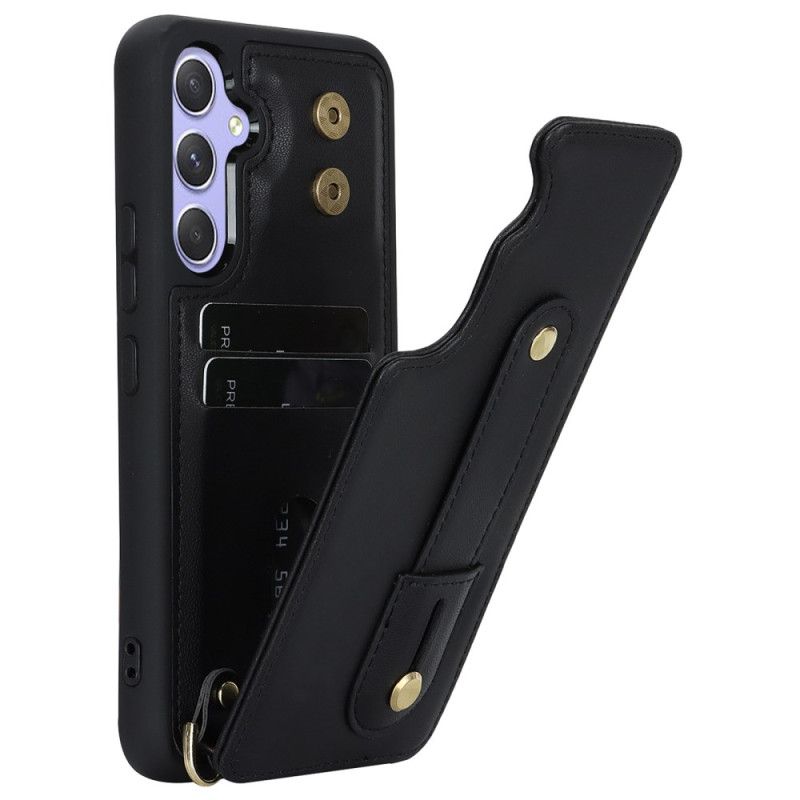 Kryt Na Samsung Galaxy S25 Plus 5g Pouzdro Na Karty A Popruh