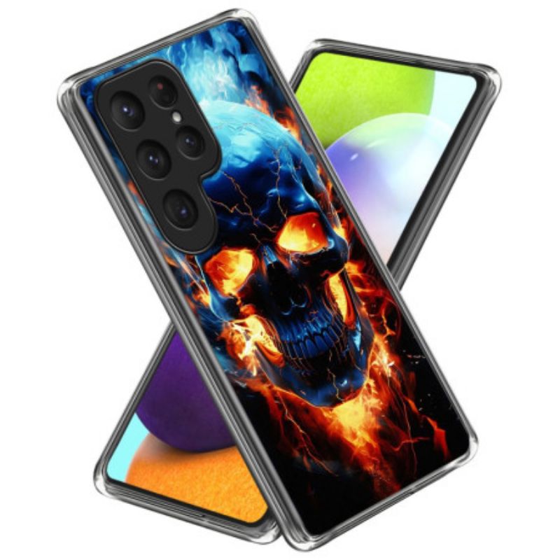 Kryt Na Samsung Galaxy S25 Ultra 5g Hořící Lebka