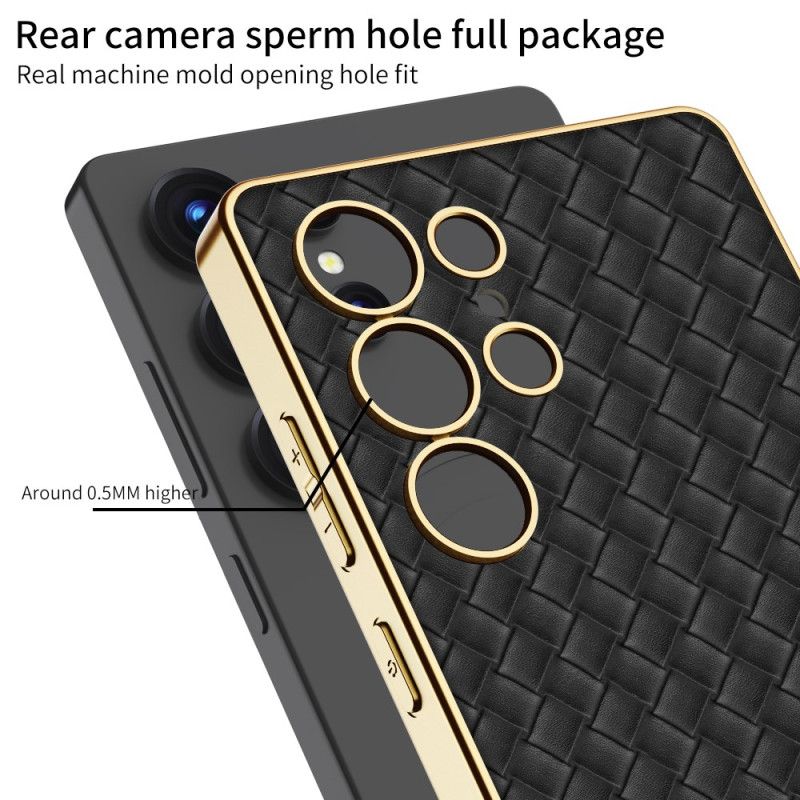 Kryt Na Samsung Galaxy S25 Ultra 5g Tkaná Textura