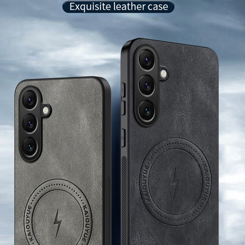 Kryt Na Samsung Galaxy S26 Magnetický S Koženým Efektem