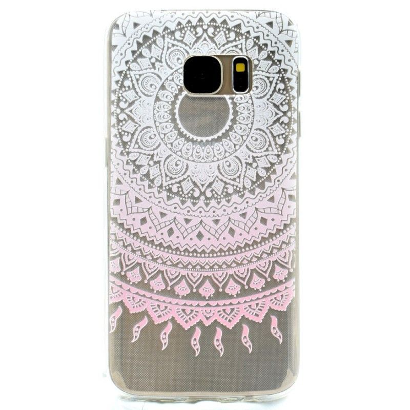 Kryt Na Samsung Galaxy S7 Průhledná Barevná Mandala