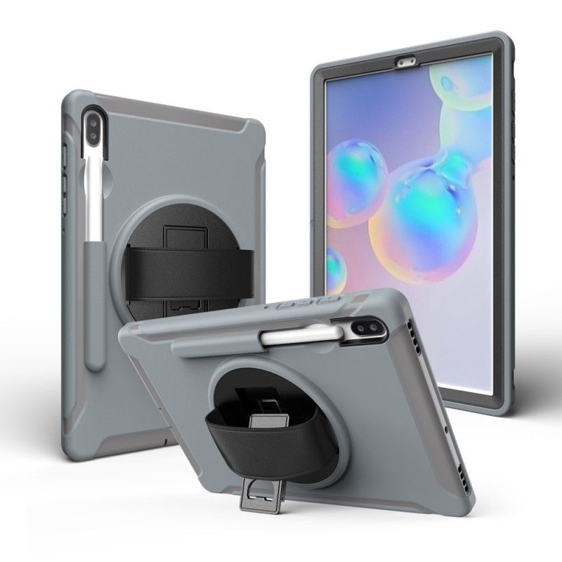 Kryt Na Samsung Galaxy Tab S6 Trojitá Ochrana S Popruhem A Podporou