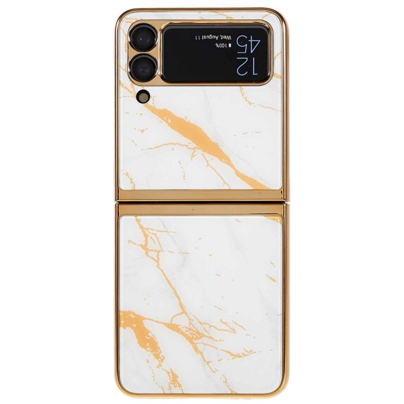 Kryt Na Samsung Galaxy Z Flip 4 Flipové Pouzdro Mramorový Styl