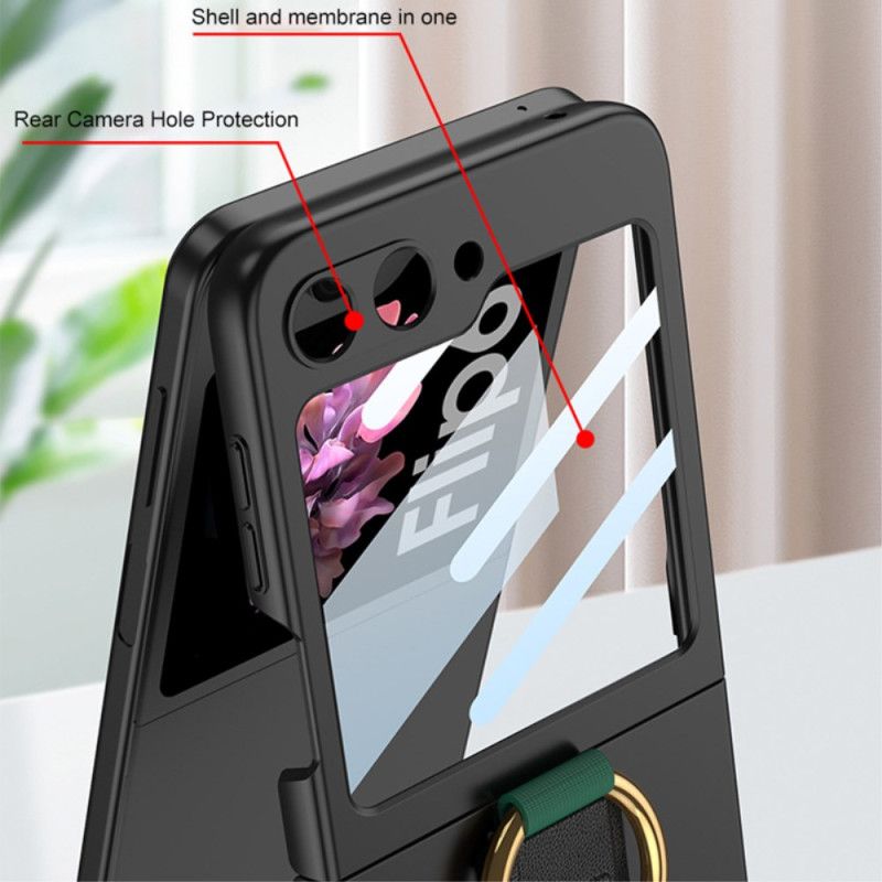 Kryt Na Samsung Galaxy Z Flip 6 Opěrný Kroužek A Řemínek Gkk