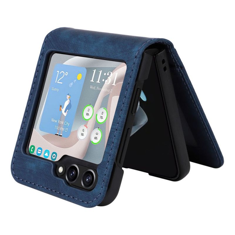 Kryt Na Samsung Galaxy Z Flip 7 Fe Karta S Efektem Kůže Držák