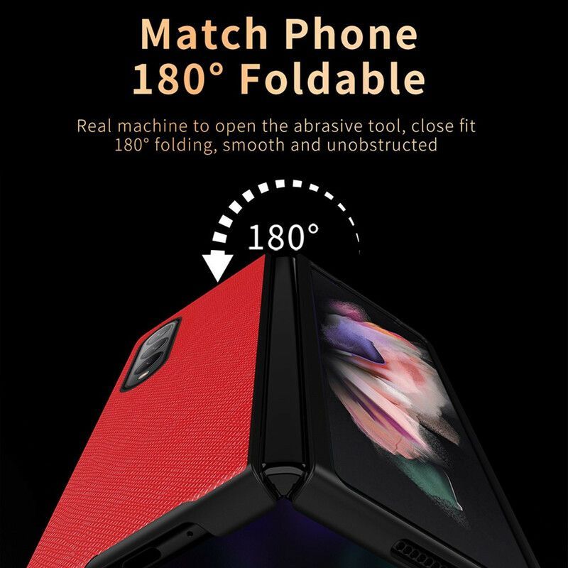 Kryt Na Samsung Galaxy Z Fold 3 5g Texturovaná Kůže