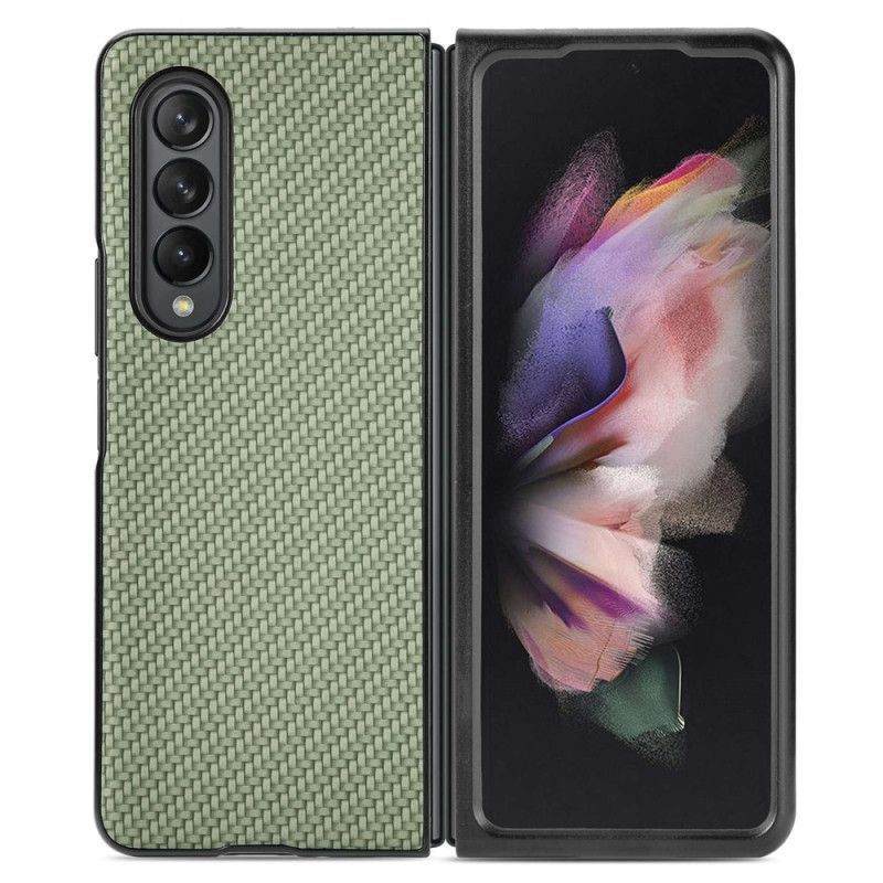 Kryt Na Samsung Galaxy Z Fold 4 Tkané Uhlíkové Vlákno S Efektem